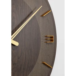 KARE Design Horloge Murale Levi Marron O60Cm