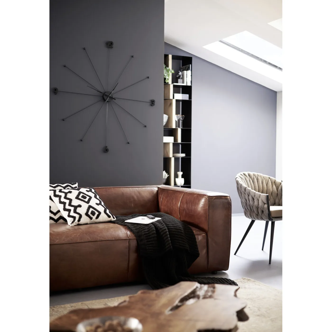 KARE Design Horloge Murale Like Umbrella Noire