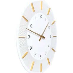 KARE Design Horloge Murale Lio Blanc O60Cm