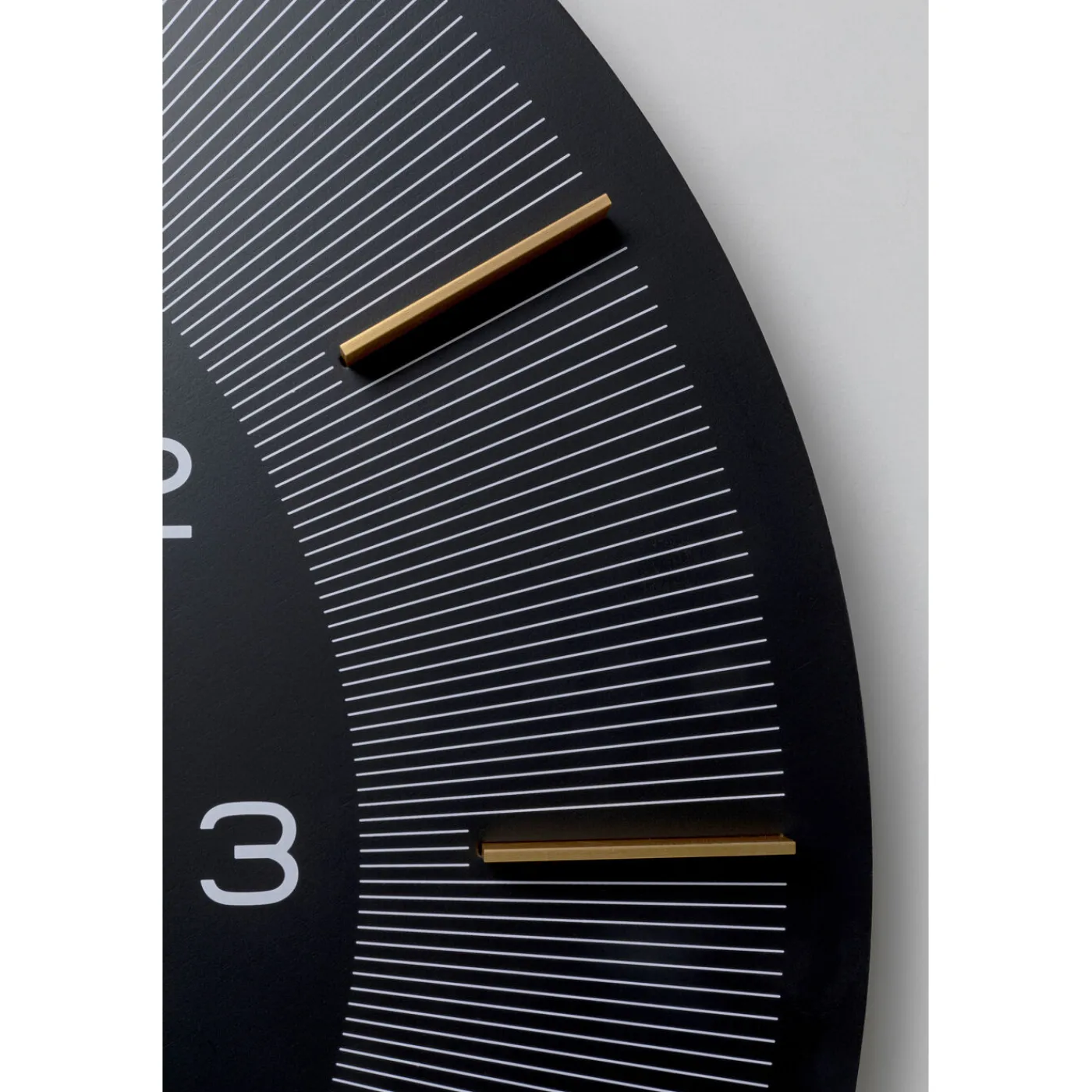 KARE Design Horloge Murale Lio Noir O60Cm