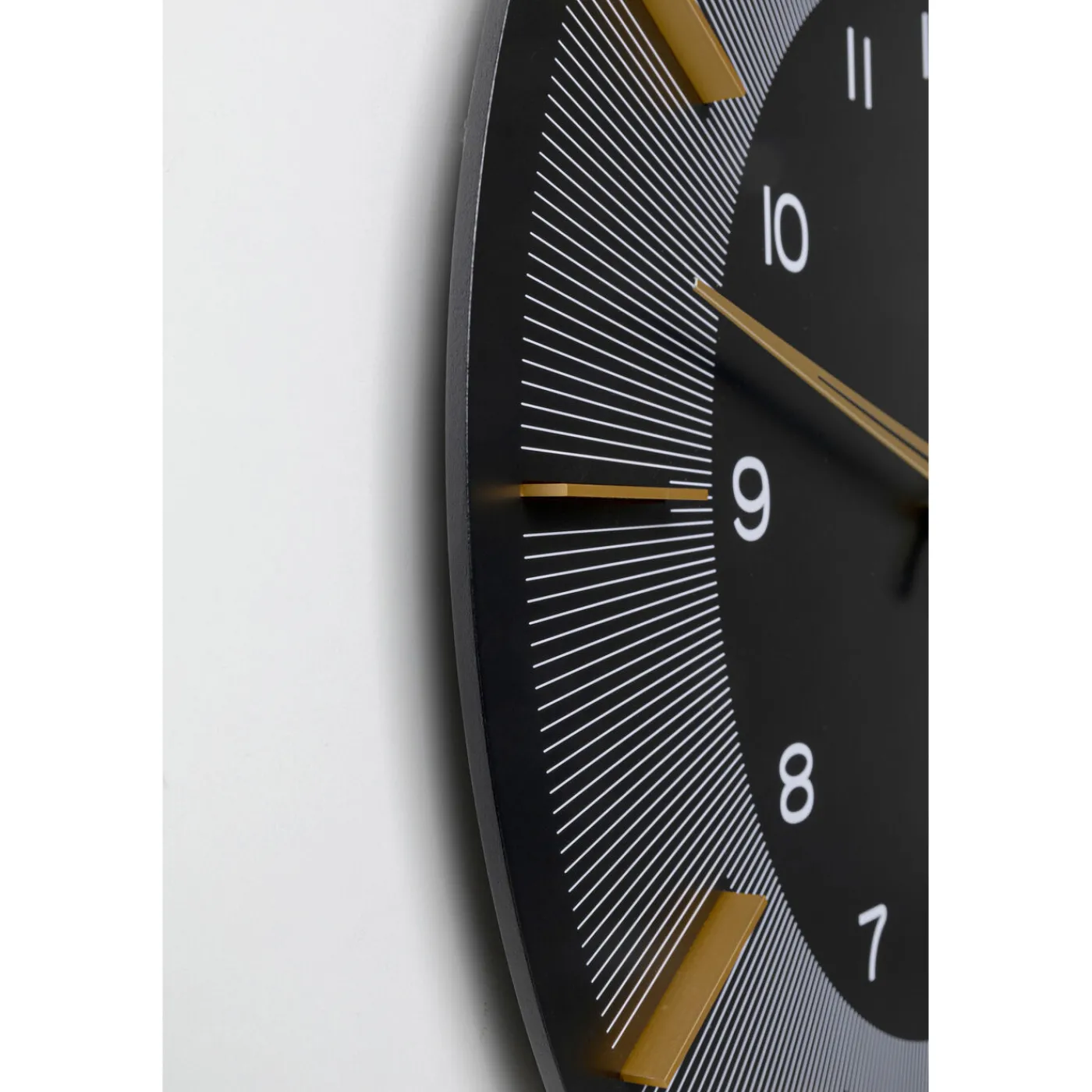 KARE Design Horloge Murale Lio Noir O60Cm