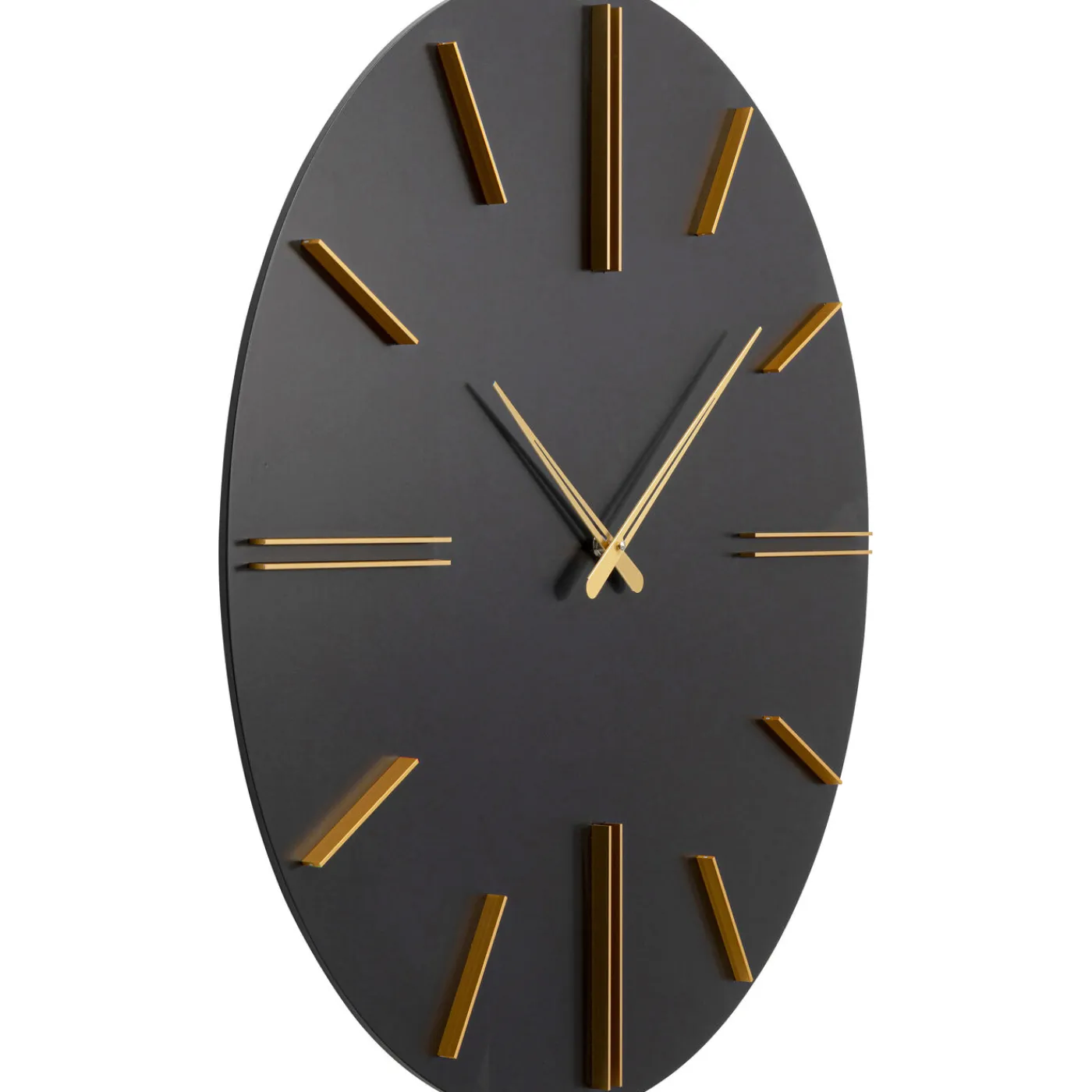 KARE Design Horloge Murale Luca Noir O70Cm