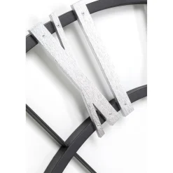 KARE Design Horloge Murale Nevio Argente O95Cm