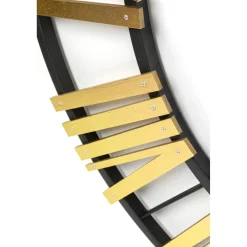 KARE Design Horloge Murale Nevio Laiton O95Cm