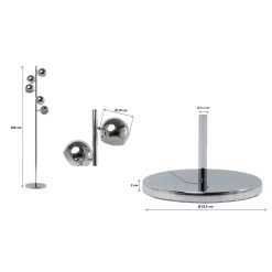 KARE Design Lampadaire Calotta Chrome 5