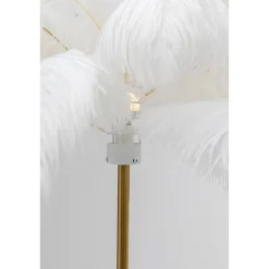 KARE Design Lampadaire Feather Palm Blanc 165Cm