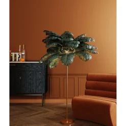 KARE Design Lampadaire Feather Palm Vert 165Cm