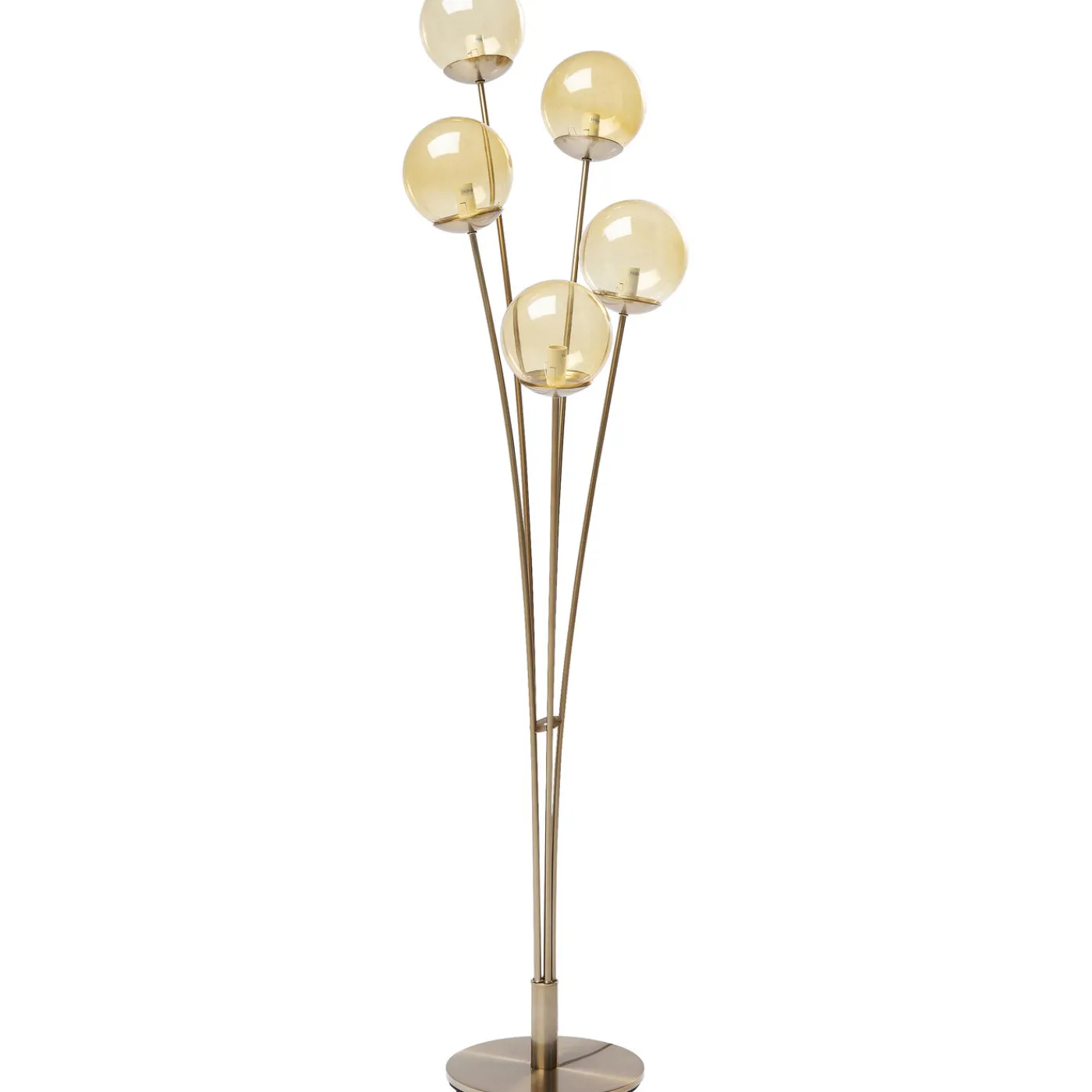 KARE Design Lampadaire Five Balls Ambre Laiton