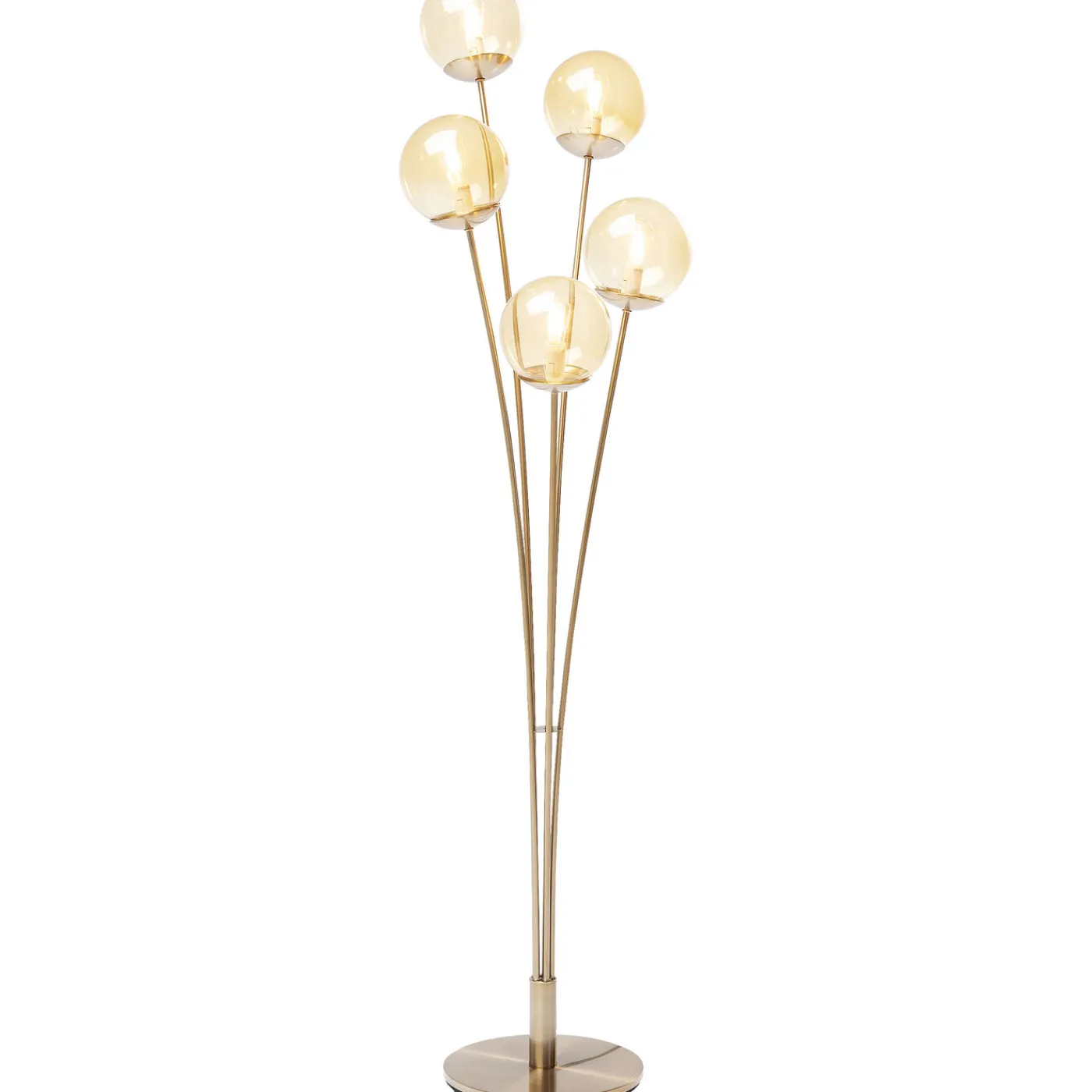 KARE Design Lampadaire Five Balls Ambre Laiton
