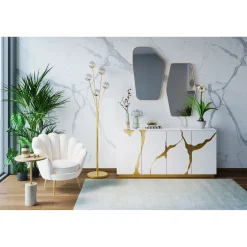 KARE Design Lampadaire Talea Dore 156Cm