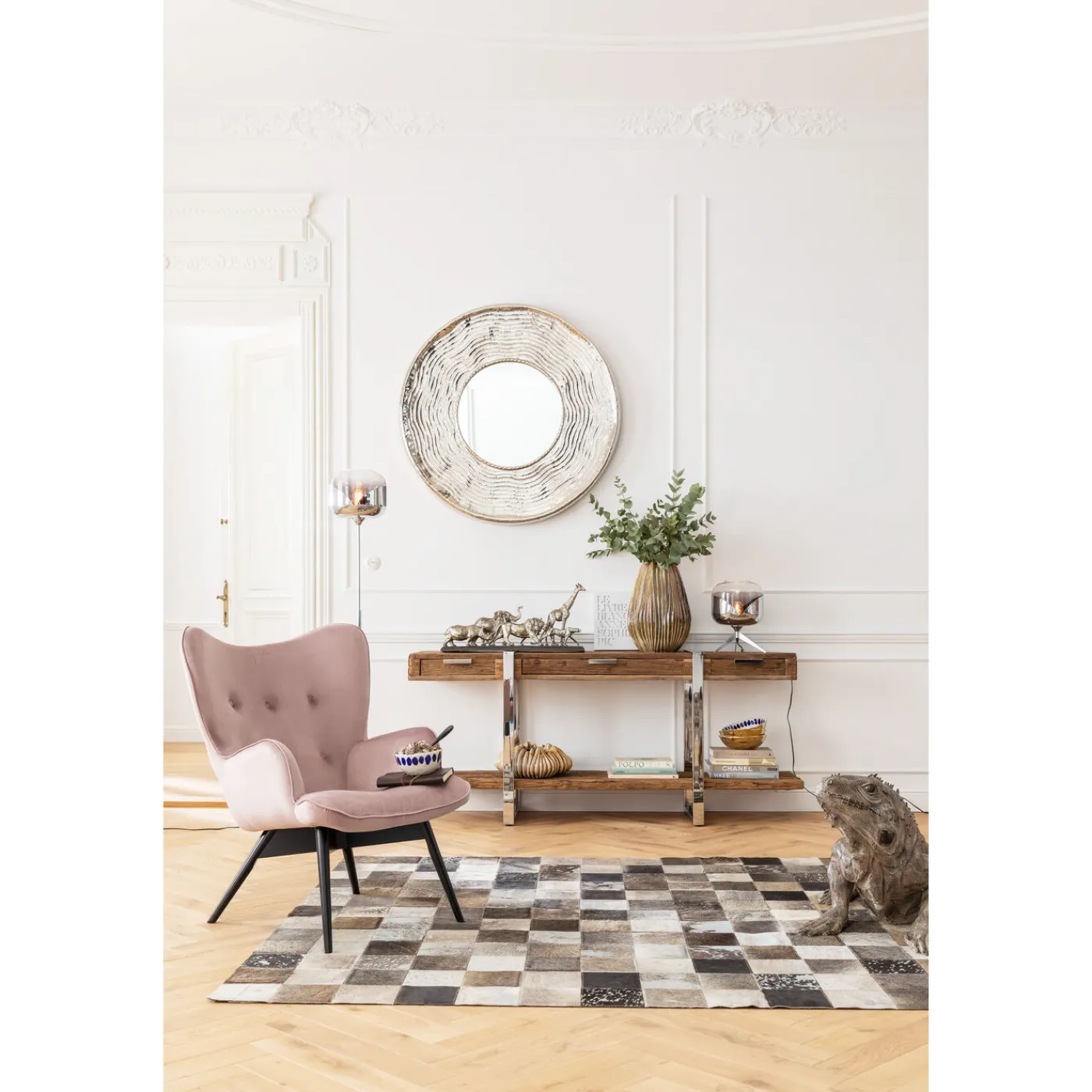 KARE Design Lampdaire Goblet Ball Chrome