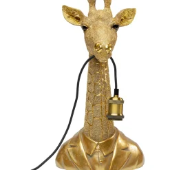 KARE Design Lampe A Poser Animal Giraffe Dore 50Cm