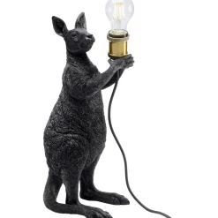 KARE Design Lampe A Poser Animal Kangaroo Noir Mat 46Cm