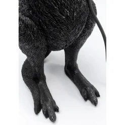KARE Design Lampe A Poser Animal Kangaroo Noir Mat 46Cm