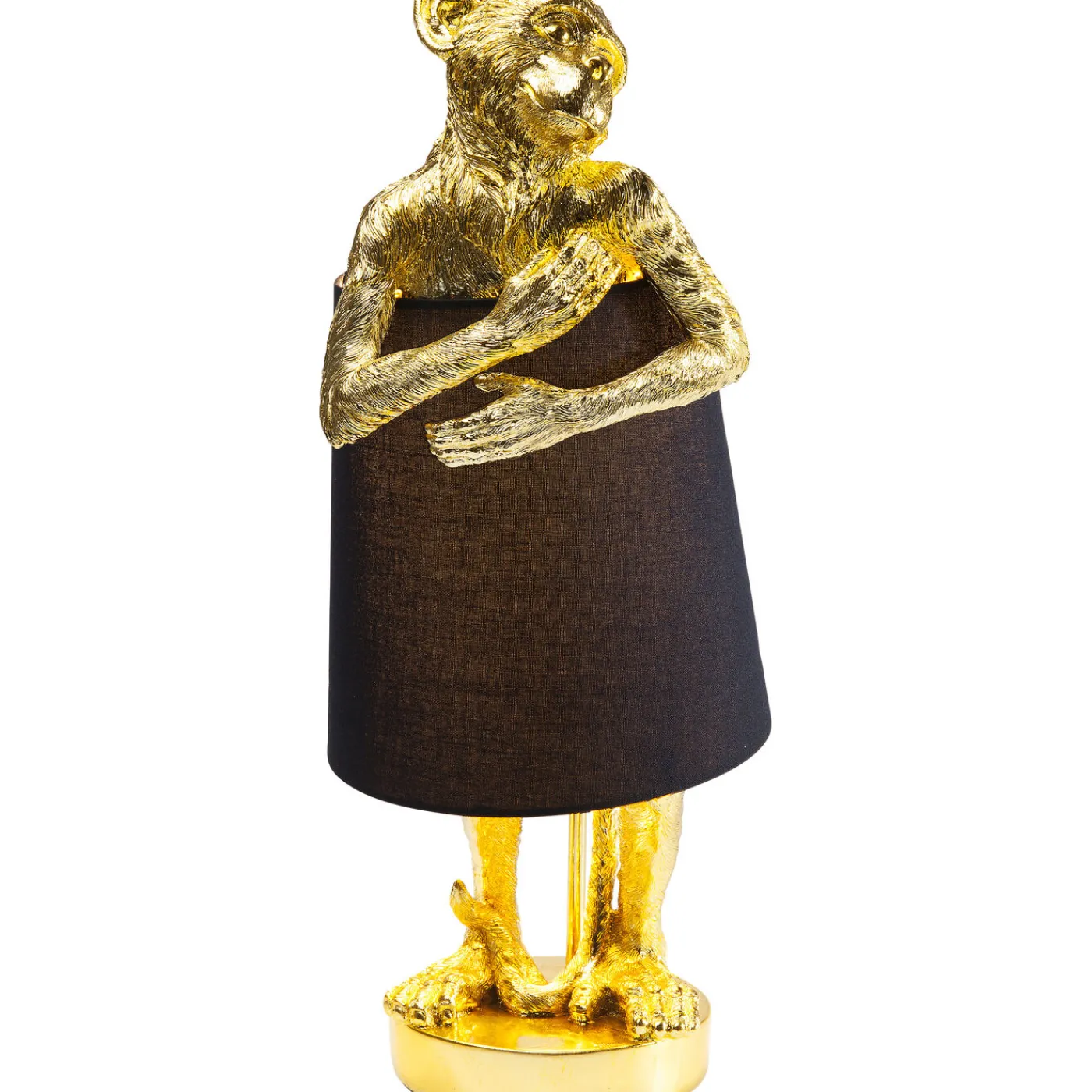 KARE Design Lampe A Poser Animal Monkey Dore-Noir