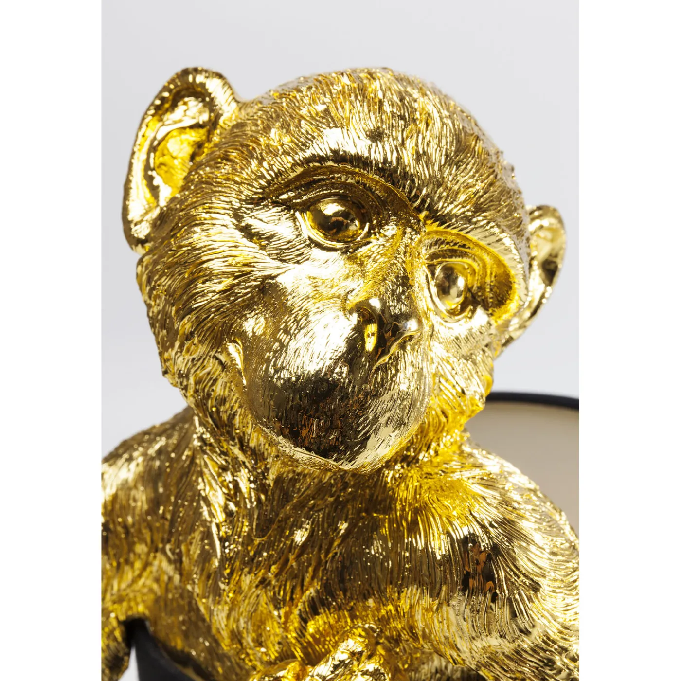 KARE Design Lampe A Poser Animal Monkey Dore-Noir