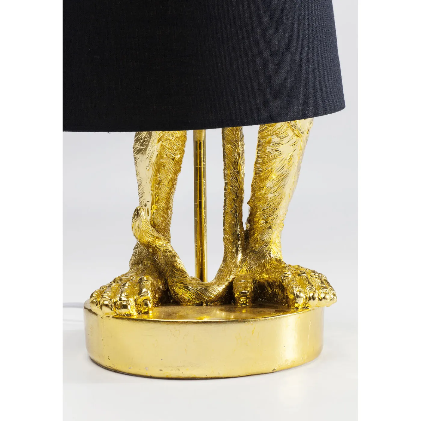 KARE Design Lampe A Poser Animal Monkey Dore-Noir