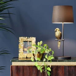 KARE Design Lampe A Poser Animal Parrot Dore 56Cm