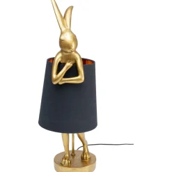 KARE Design Lampe A Poser Animal Rabbit Dore/Noir 68Cm