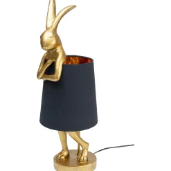 KARE Design Lampe A Poser Animal Rabbit Dore/Noir 68Cm