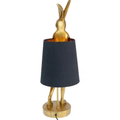 KARE Design Lampe A Poser Animal Rabbit Dore/Noir 68Cm