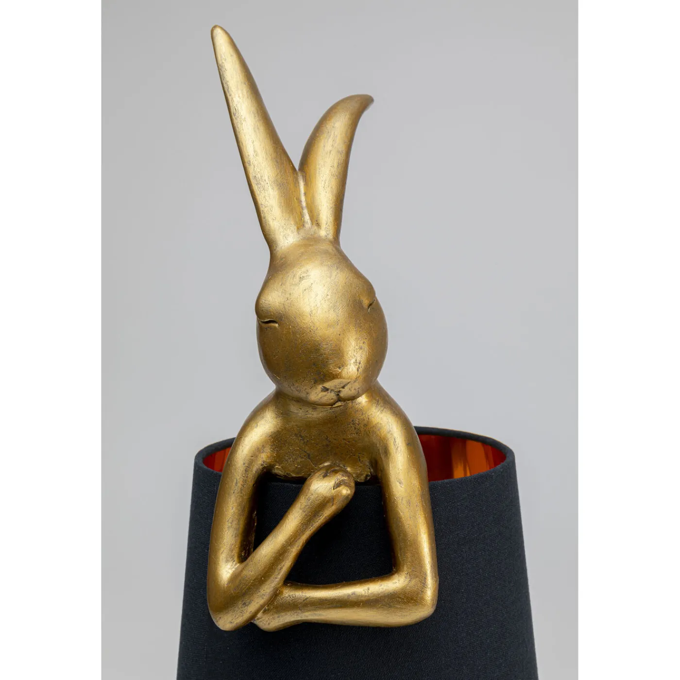 KARE Design Lampe A Poser Animal Rabbit Dore/Noir 68Cm