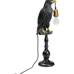 KARE Design Lampe A Poser Animal Sitting Crow Noir Mat 61Cm