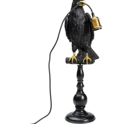 KARE Design Lampe A Poser Animal Sitting Crow Noir Mat 61Cm