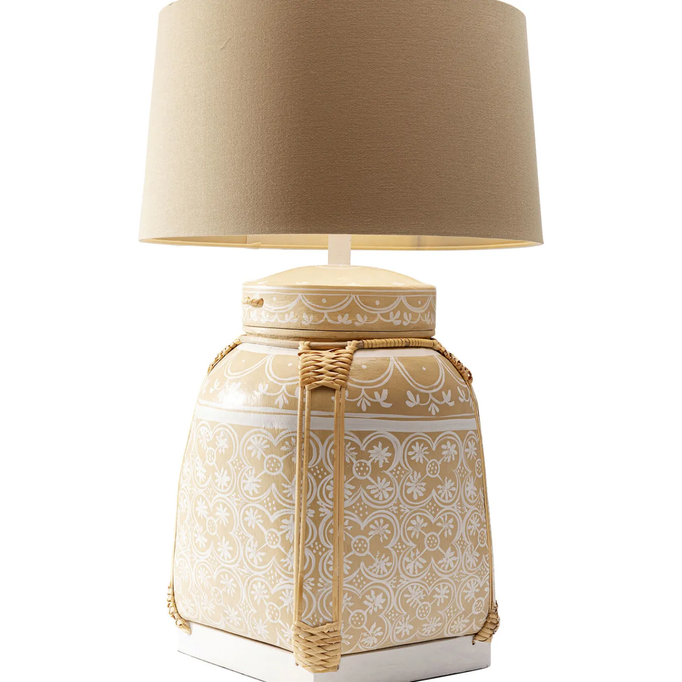 KARE Design Lampe A Poser Basket Creme 73Cm