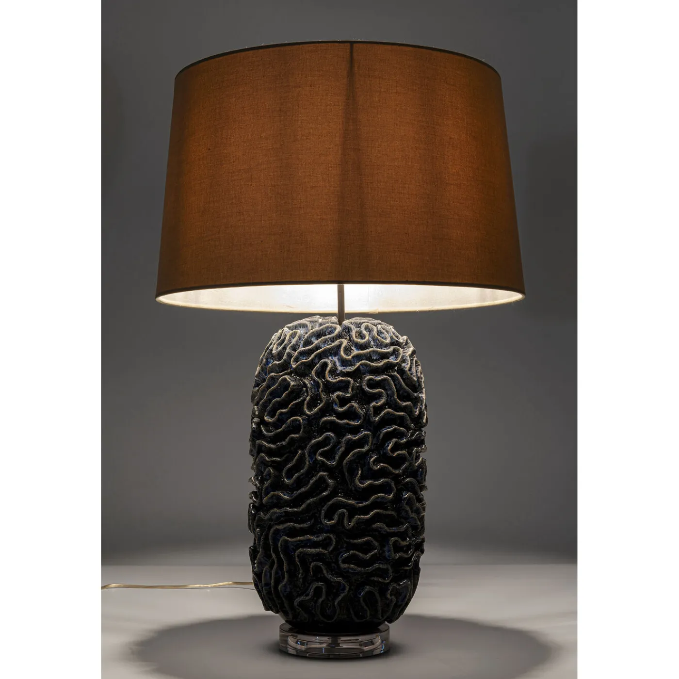 KARE Design Lampe A Poser Waterflow Bleu 79Cm