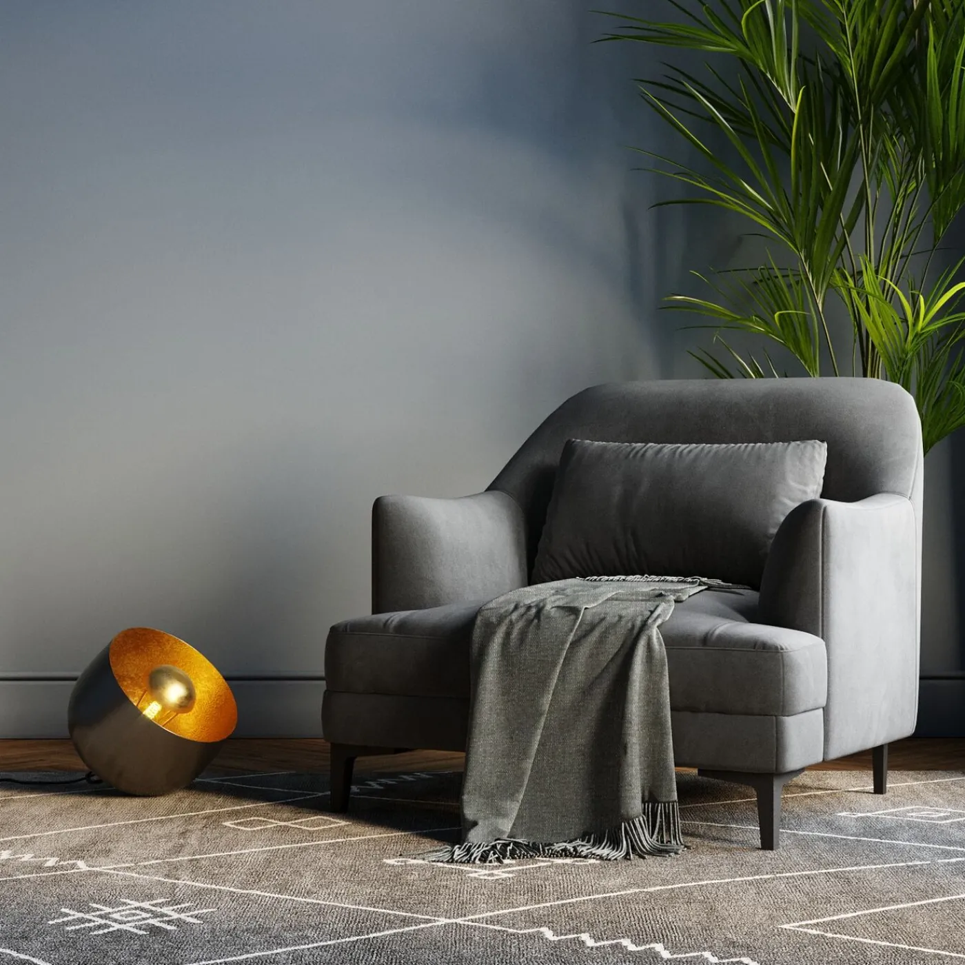 KARE Design Lampe De Sol Apollon Smooth Noir O28Cm