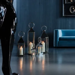 KARE Design Lanterne Giardino Argente (4/Set)