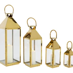 KARE Design Lanterne Giardino Dore (4/Set)