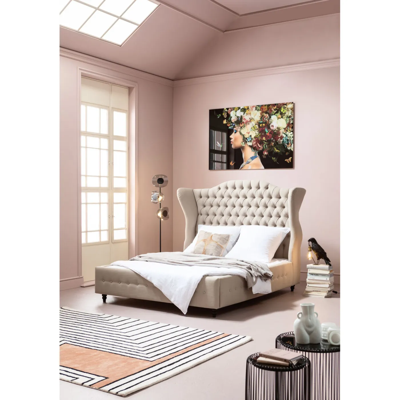 KARE Design Lit City Spirit 180X200Cm Lin Naturel