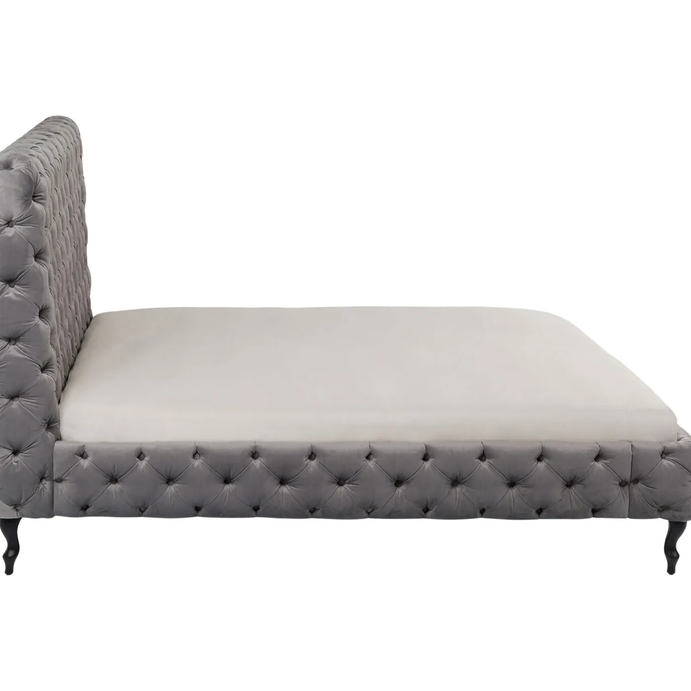 KARE Design Lit Desire Haut Gris Argente 160X200Cm