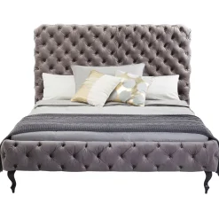 KARE Design Lit Desire Haut Gris Argente 180X200Cm