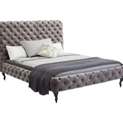 KARE Design Lit Desire Haut Gris Argente 180X200Cm