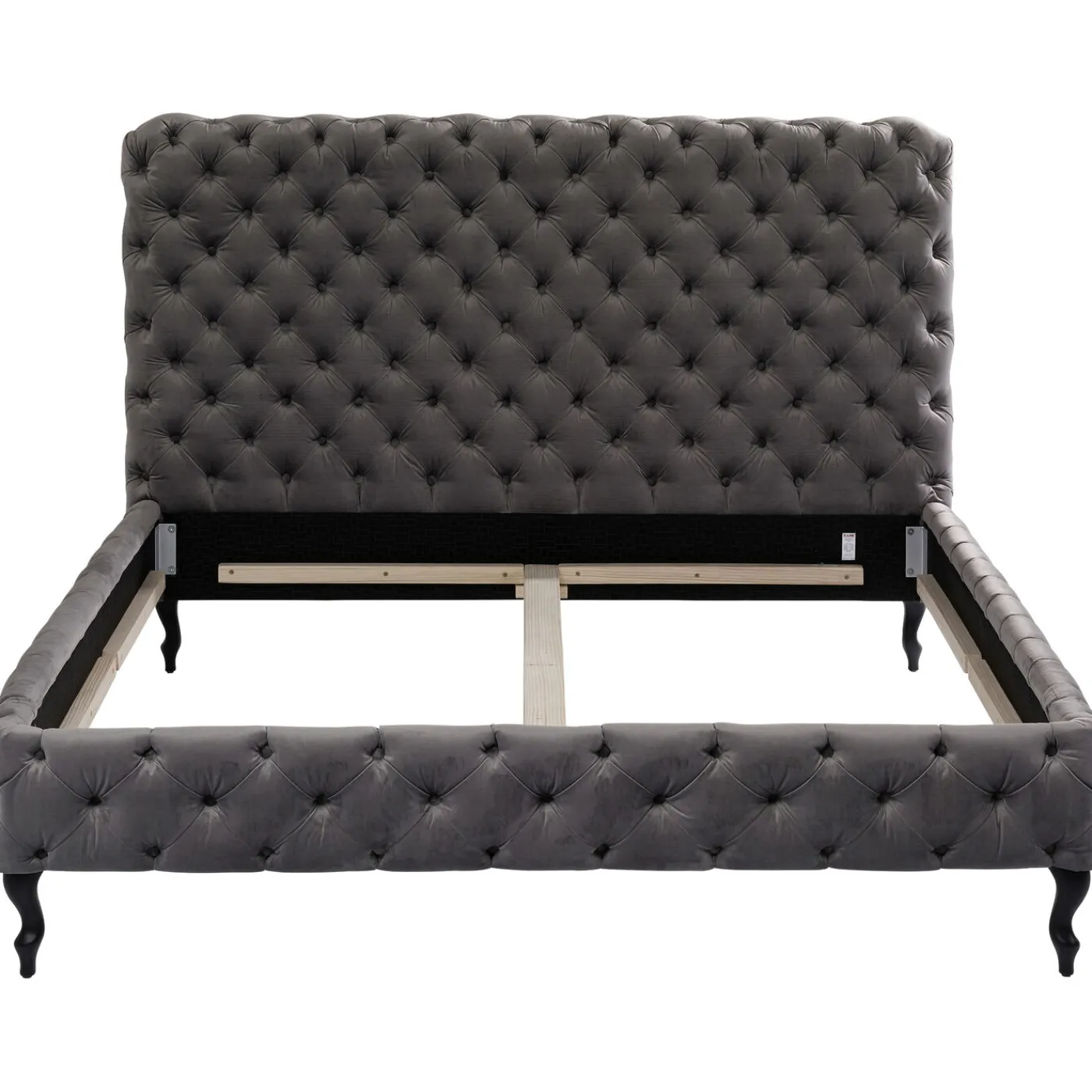 KARE Design Lit Desire Haut Gris Argente 180X200Cm