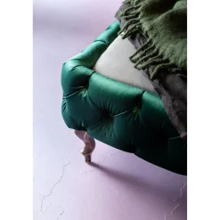 KARE Design Lit Desire Velours Vert 160X200Cm