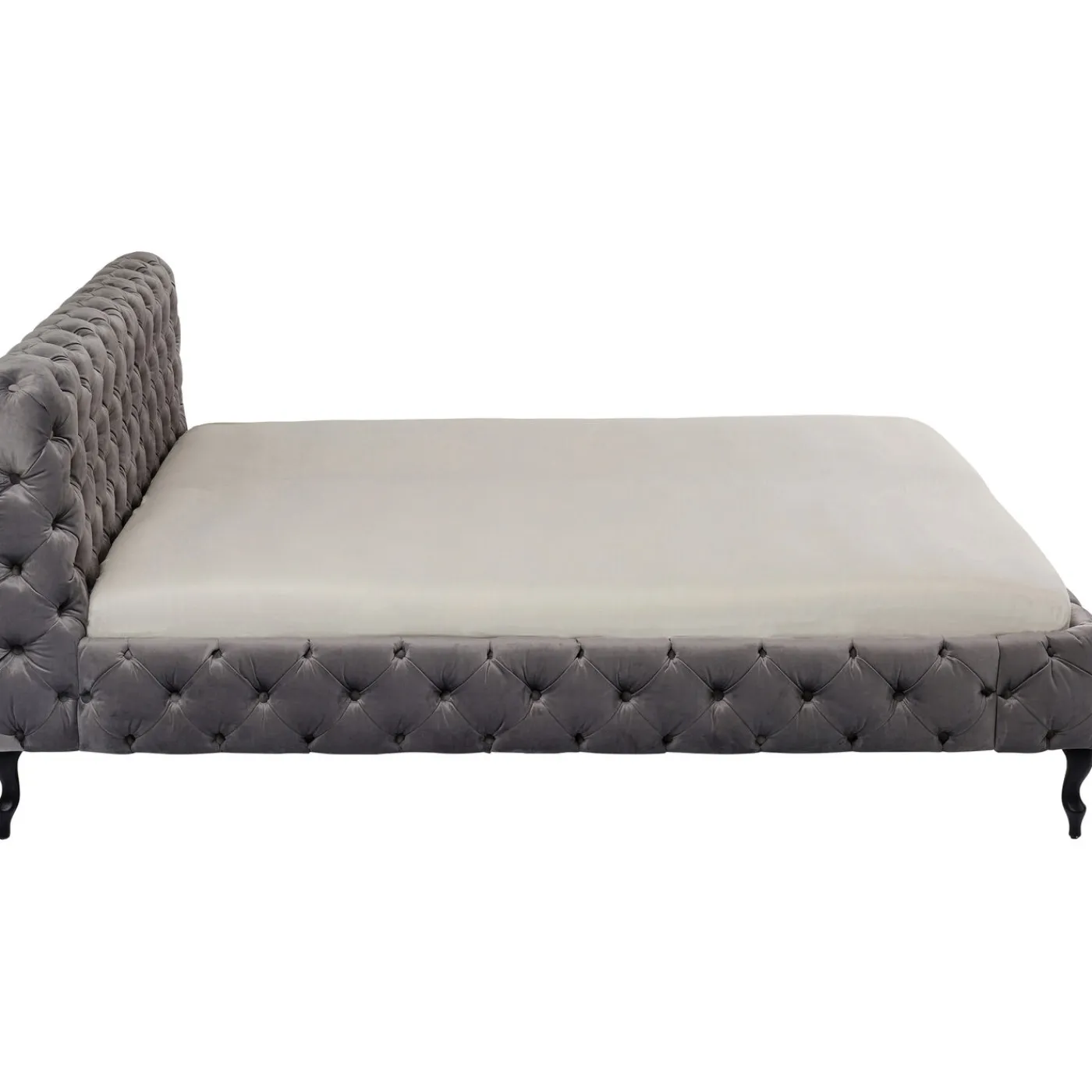 KARE Design Lit Desire Velvet Silver Grey 200X200Cm