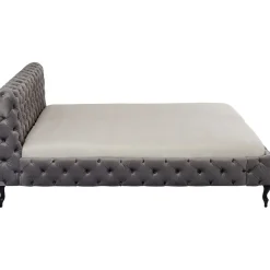 KARE Design Lit Desire Velvet Silver Grey 160X200 Cm
