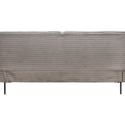 KARE Design Lit East Side Velours Cotele Gris 180X200Cm