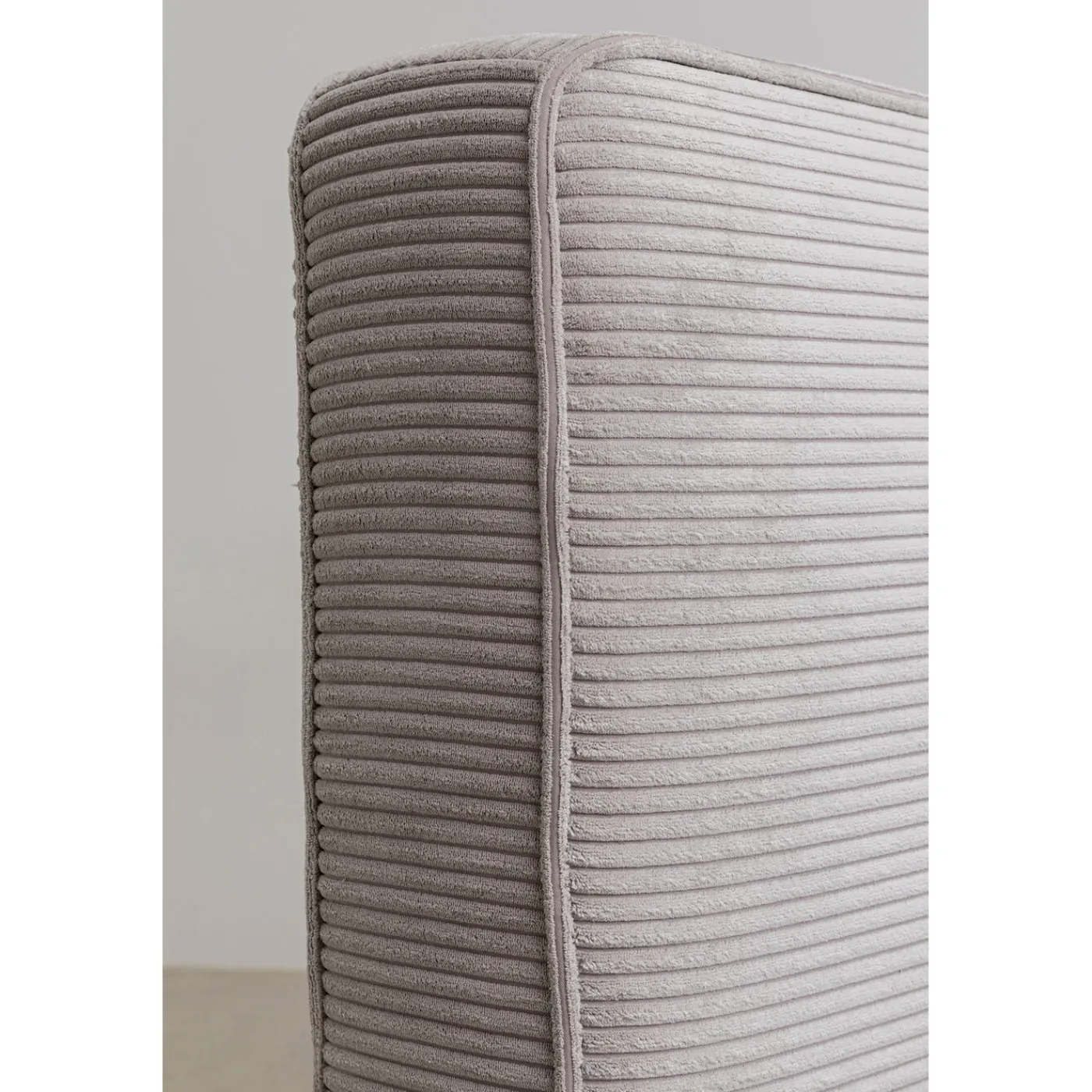 KARE Design Lit East Side Velours Cotele Gris 180X200Cm