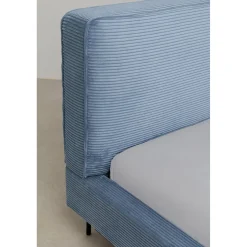 KARE Design Lit East Side Velours Cotele Bleu 180X200Cm