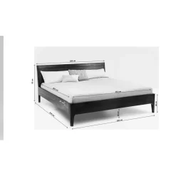 KARE Design Lit En Bois Brooklyn Noyer 160X200
