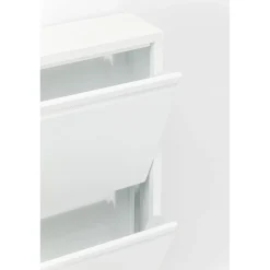 KARE Design Meuble À Chaussures Caruso 3 Blanc