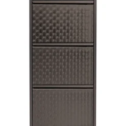 KARE Design Meuble À Chaussures Caruso 3 Argente (Mailorder)