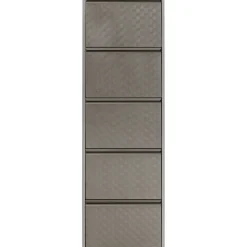 KARE Design Meuble À Chaussures Caruso 5 Alu Brosse