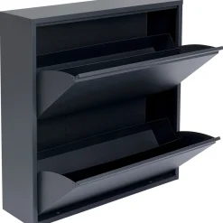 KARE Design Meuble À Chaussures Caruso 2 Double Anthracite