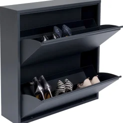 KARE Design Meuble À Chaussures Caruso 2 Double Anthracite